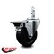 Service Caster 4'' Soft Rubber Wheel Swivel 3/4'' Square Stem Caster with Brake SCC-SQ20S414-SRS-PLB-34 - alternate 3